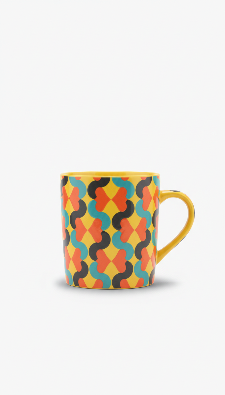 Sunbeam Yellow ceramic cup