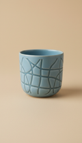 Mist blue artist edition ceramic cup